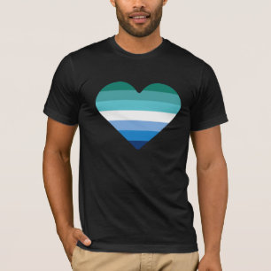 T-Shirt Cœur Fierté Gay Masculin