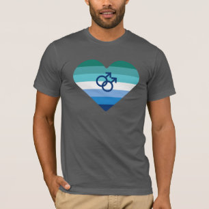 T-Shirt Cœur Fierté Gay Masculin