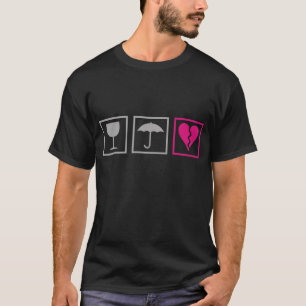 T-shirt coeur fragile