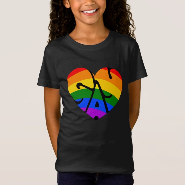 T-Shirt Coeur gay (Devant)
