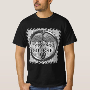 T-shirt Coeur gris ObGyn Nurse