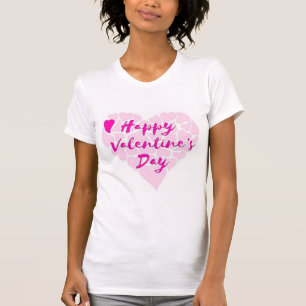 T-SHIRT COEUR "HEUREUSE SAINTE-VALENTIN"