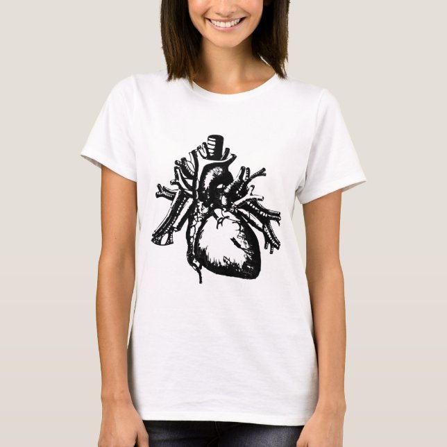 T-shirt Coeur humain (Devant)