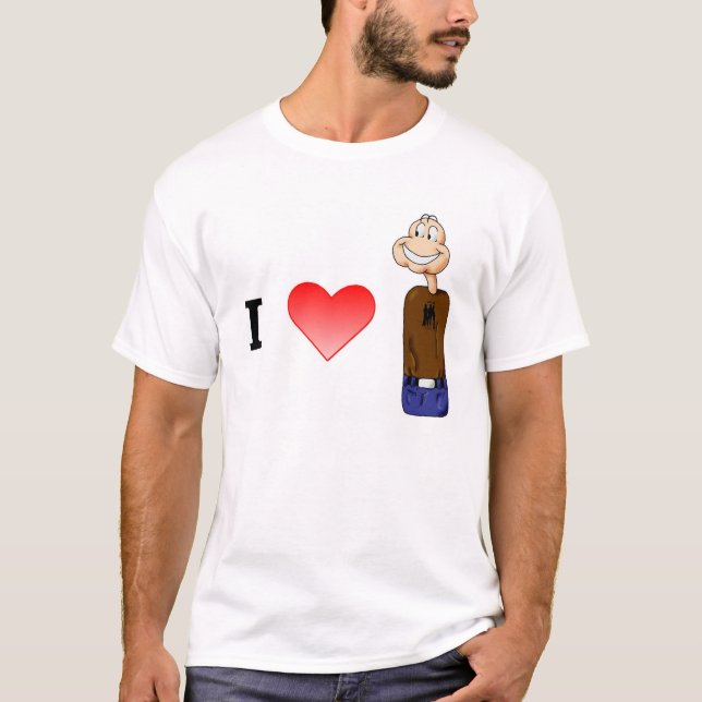 T-shirt coeur i l'homme weeble (Devant)