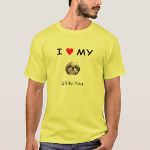 T-shirt Coeur I ma chemise de Shih Tzu