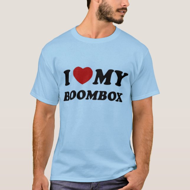 T-shirt Coeur I mon boombox (Devant)