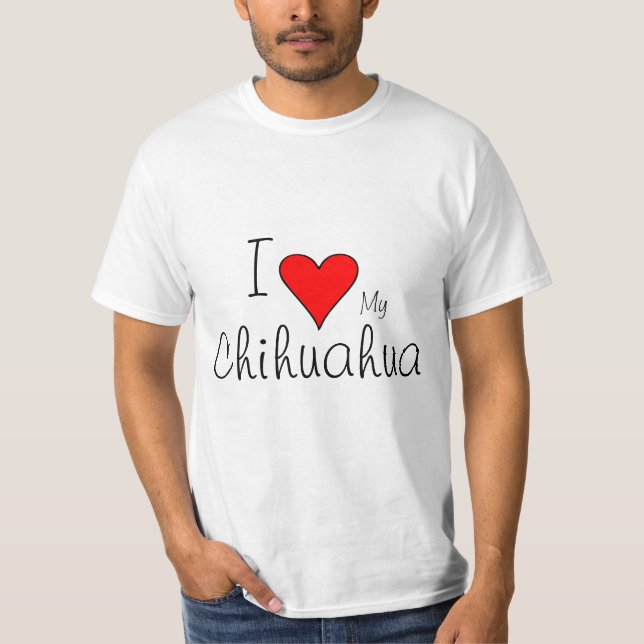 T-shirt Coeur I mon chichuahua (Devant)