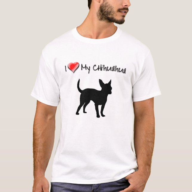 T-shirt Coeur I mon chiwawa (Devant)