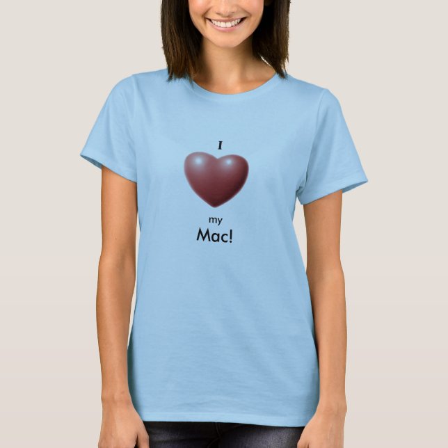 T-shirt Coeur, I, mon, Mac ! (Devant)
