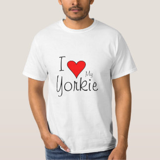 T-shirt Coeur I mon yorkie