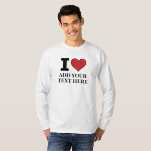T-shirt Coeur I personnalisé
