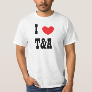 T-shirt coeur, I, T&A