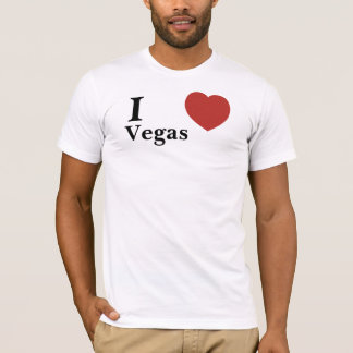 T-shirt Coeur, I, Vegas - customisé