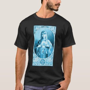 T-shirt Coeur Immaculé De Marie Ave Maria Notre Vi Catholi