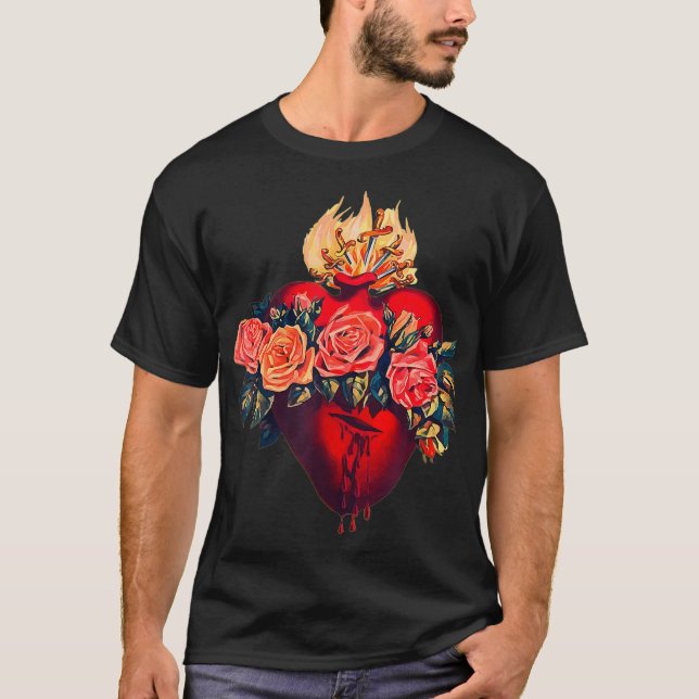 T-shirt Coeur Immaculé de Marie Vintages douleurs (Devant)