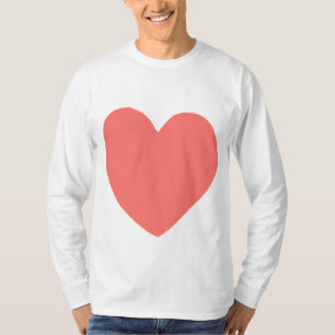 T-shirt coeur imparfait (saumon)