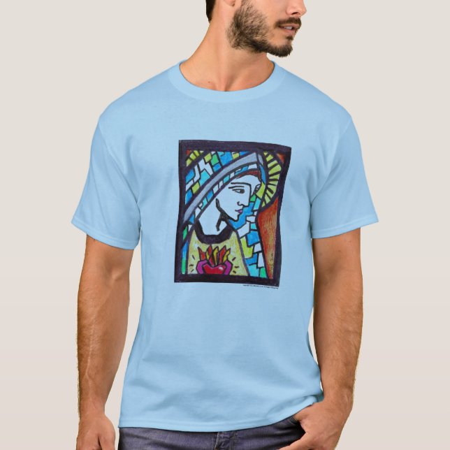 T-shirt Coeur impeccable de Vierge Marie (Devant)