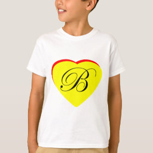 T-shirt Coeur jaune rouge B Faire-part de mariage Le MUSÉE