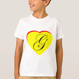 T-shirt Coeur jaune rouge G Faire-part de mariage Le MUSÉE