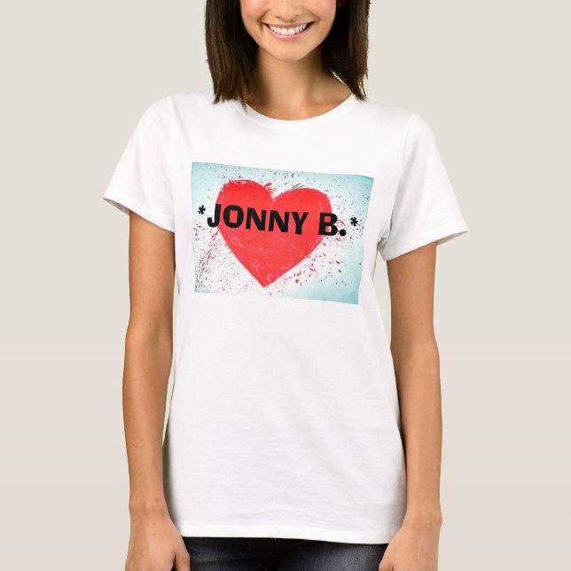 T-shirt Coeur, *JONNY B.* (Devant)