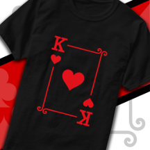 Coeur King Coeur Costume de carte Jouer Cartes Coe