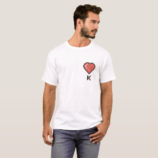 T-shirt Coeur King contour noir