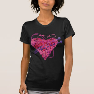 T-shirt coeur kniting