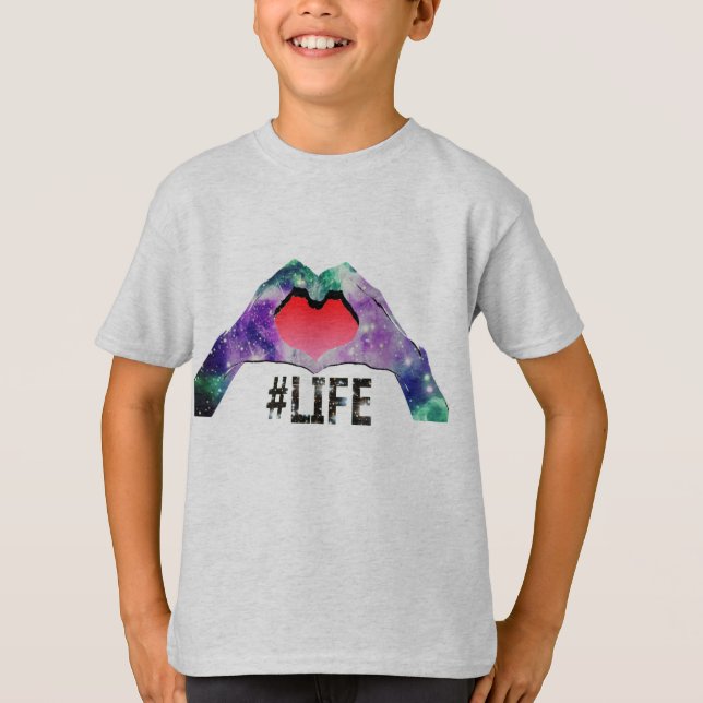 T-SHIRT COEUR LIFE (Devant)