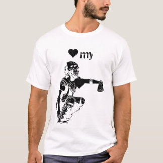 T-shirt coeur ma pièce en t de receveur