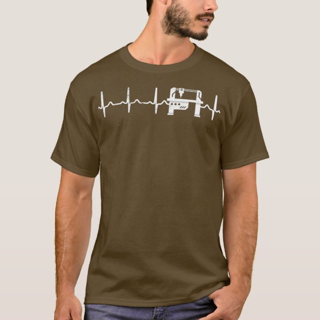 T-shirt Coeur machiniste CNC (Devant)