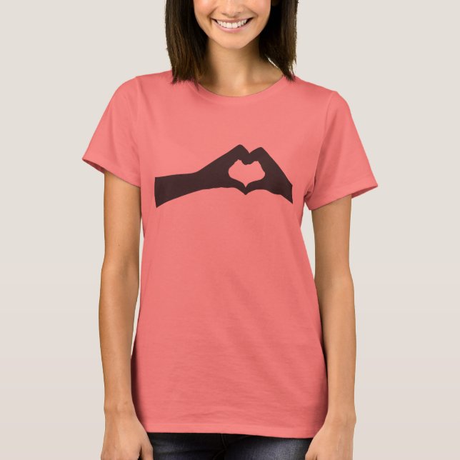 T-shirt Coeur main (Devant)