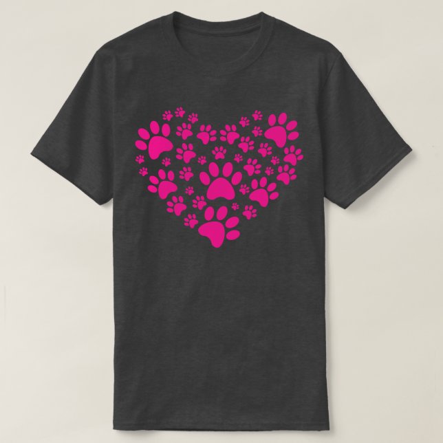 T-shirt Coeur mât de chien (Design devant)