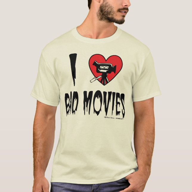 T-shirt (Coeur) mauvais films I (Devant)