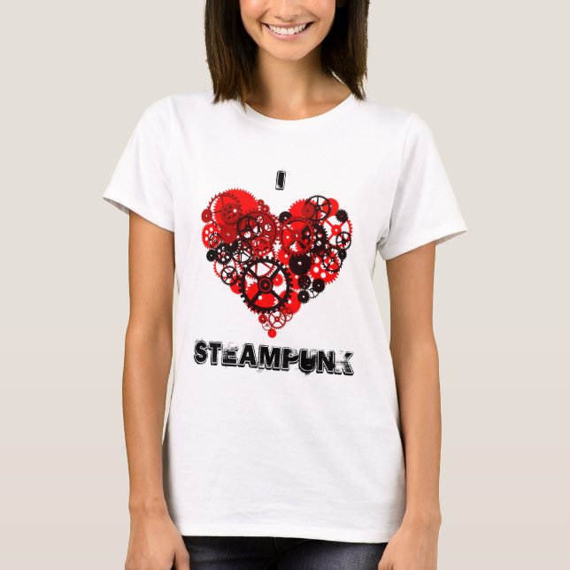 T-SHIRT COEUR MÉCANIQUE DE STEAMPUNK (Devant)