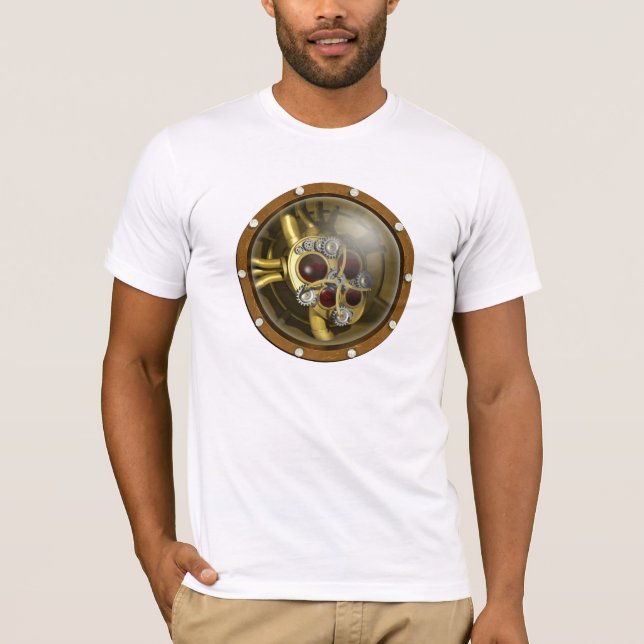 T-shirt Coeur mécanique de Steampunk (Devant)