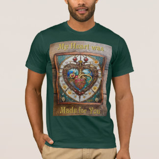 T-shirt Coeur mécanique série anatomique Steampunk