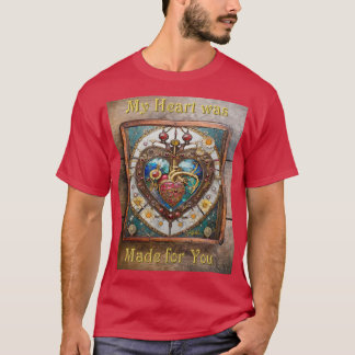 T-shirt Coeur mécanique série anatomique Steampunk