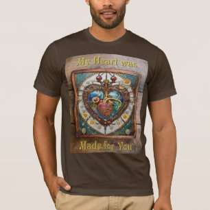 T-shirt Coeur mécanique série anatomique Steampunk
