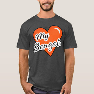 T-shirt Coeur mes Cincinnati Bengales
