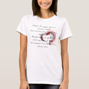T-shirt Coeur métallique avec sonnet de Shakespeare 18