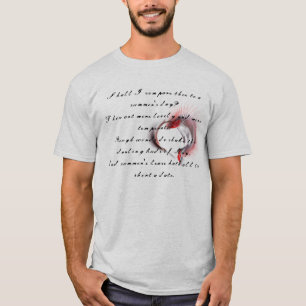 T-shirt Coeur métallique avec sonnet de Shakespeare 18