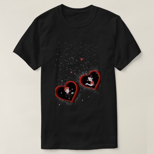 T-shirt Cœur mignon  (Design devant)