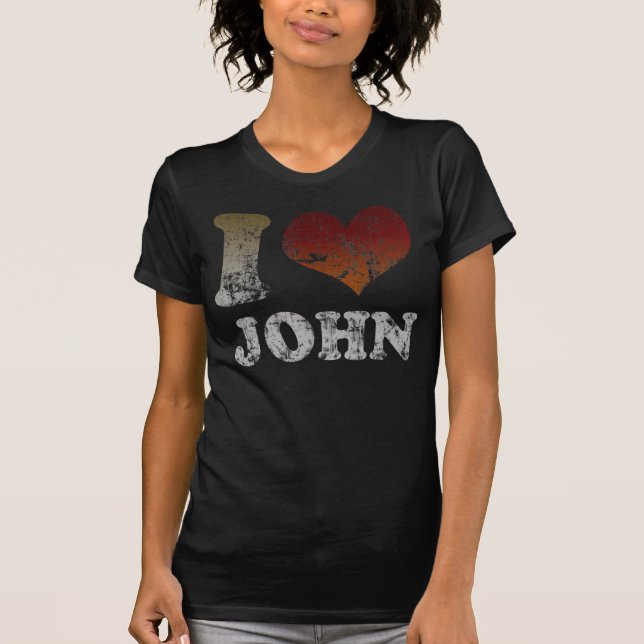 T-shirt Coeur mignon John d'I (Devant)