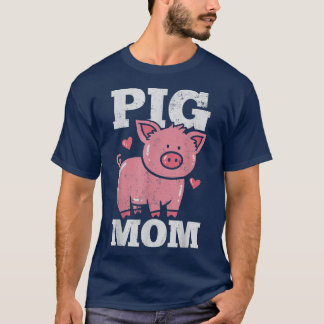 T-shirt Coeur mignonne maman cochon