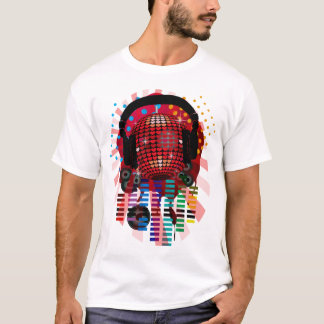 T-SHIRT COEUR MIRRORBALL