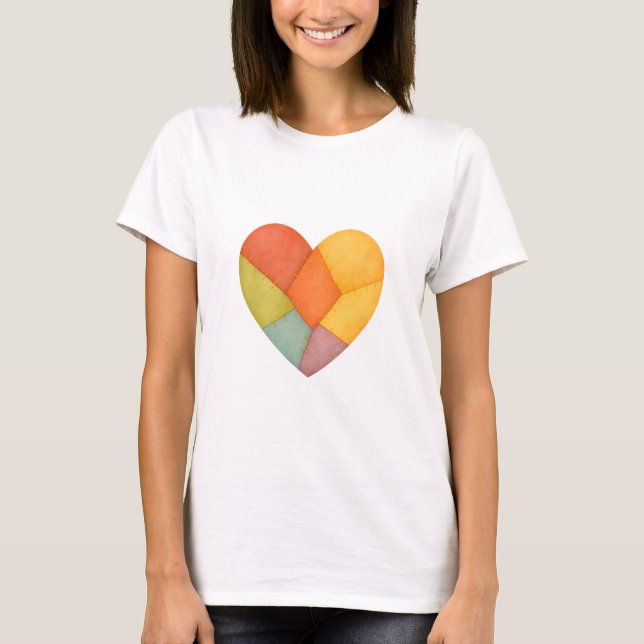 T-shirt Coeur Mosiac (Devant)
