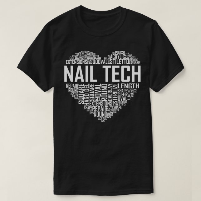 T-shirt Coeur Nail Tech (Design devant)