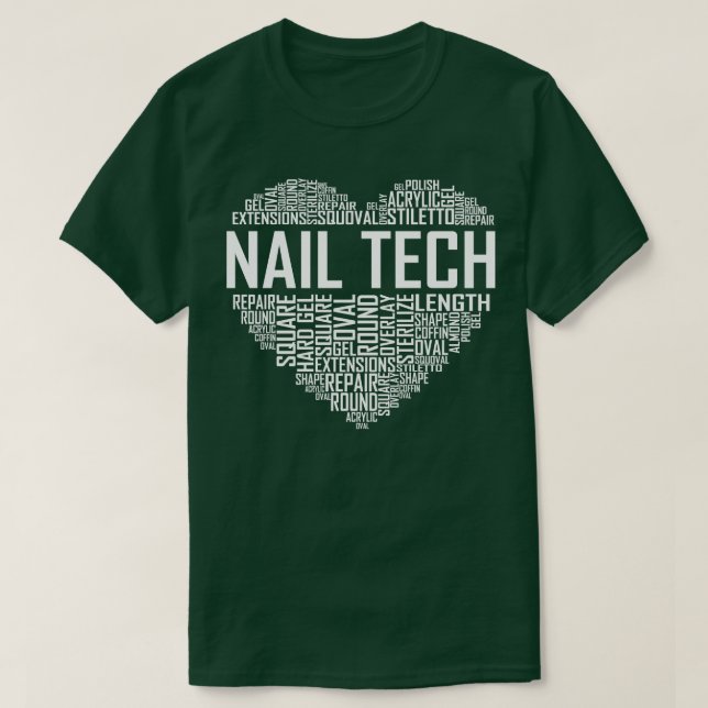 T-shirt Coeur Nail Tech (Design devant)