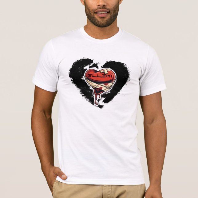 T-shirt Coeur noir d'Elleki (Devant)