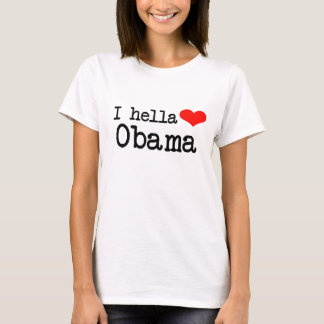 T-SHIRT COEUR OBAMA DE HELLA